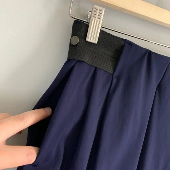 ADAY Women's Turn It Up Pants Navy Blue Dress Trouser High Rise Straight Leg XS - Picture 4 of 13